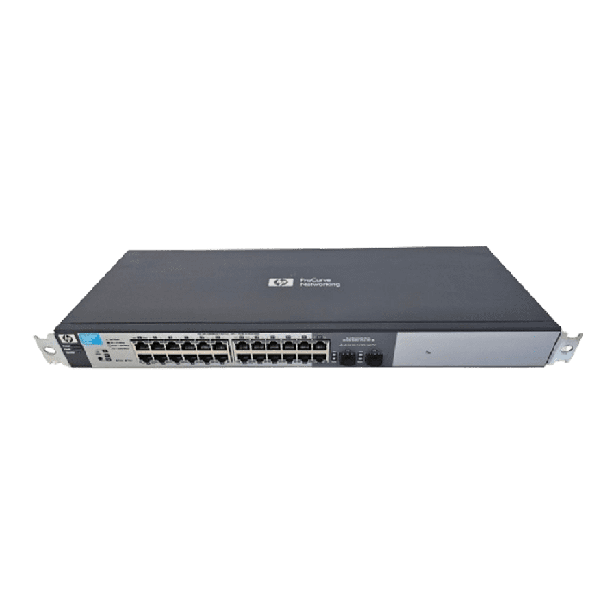 Refurbished HP ProCurve Networking J9450A/ 1810G-24/ Gigabit Ethernet Switch/ 24 GigE ports 