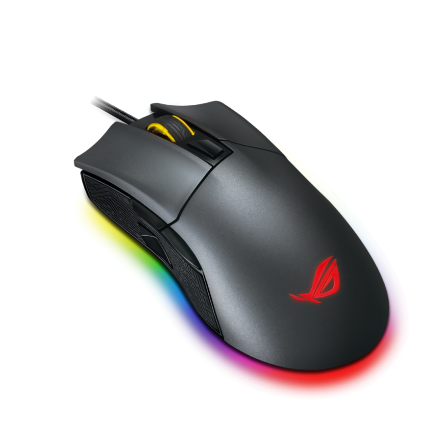 Asus ROG Gladius II Origin Gaming Mouse with RGB Lighting - Black
