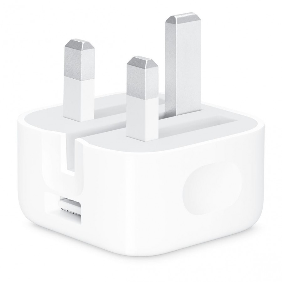 Refurbished Official Apple 5W USB Folding Pins Power Adapter, A - White