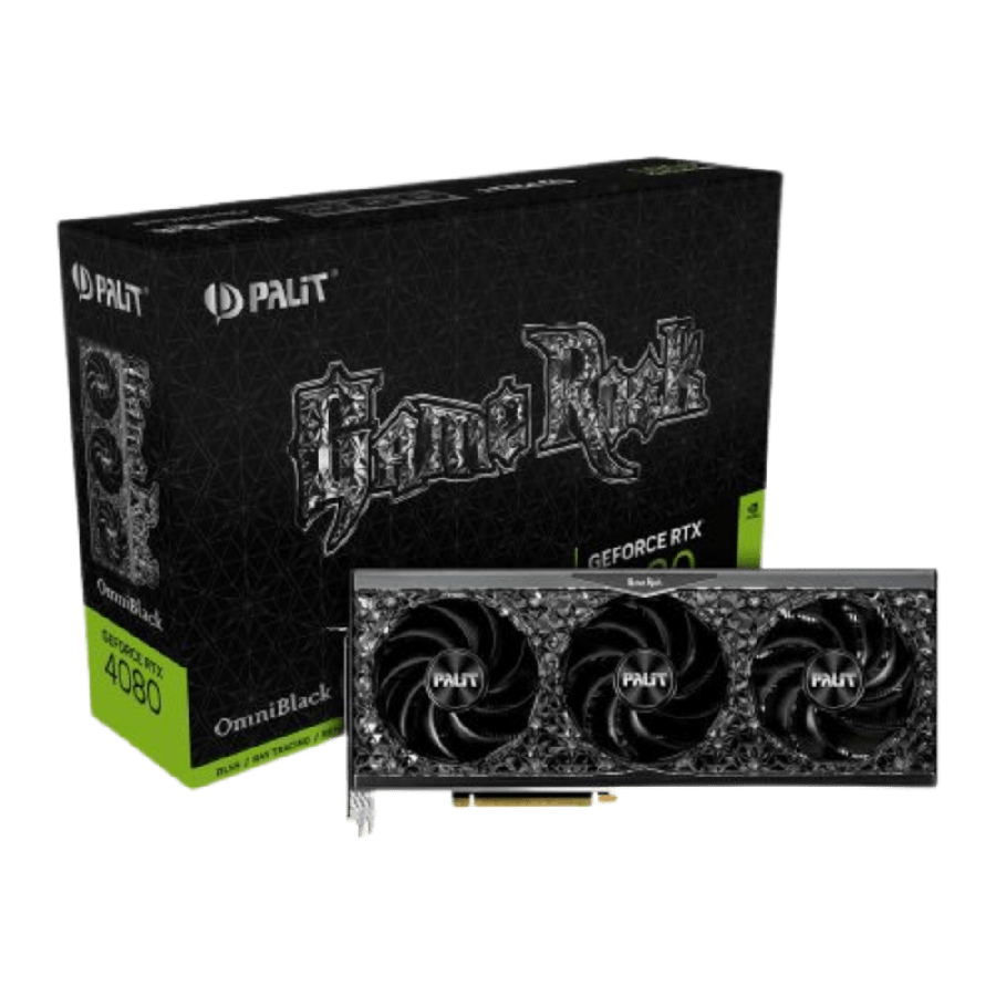 Palit RTX4080 GameRock OmniBlack, PCIe4, 16GB DDR6X, HDMI, 3 DP, 2505MHz Clock