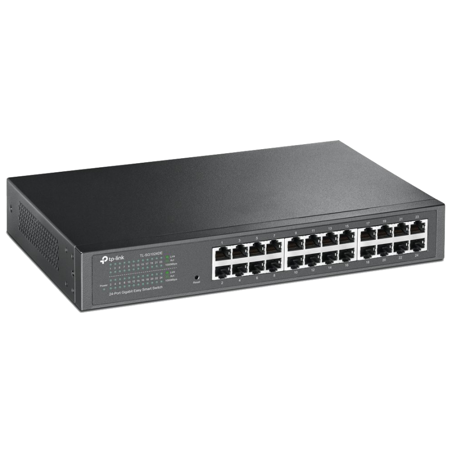 TP-Link (TL-SG1024DE) 24-Port Gigabit Easy Smart Switch, Simple Setup, Rackmountable, VLAN