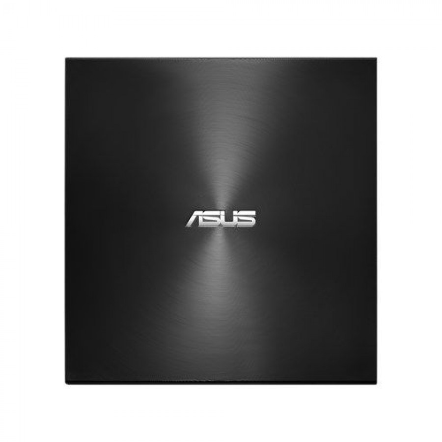 Asus (ZenDrive U9M) External Slimline DVD Re-Writer, USB-A / USB-C, 8x, M-Disc Support, Cyberlink Power2Go 8 - Black