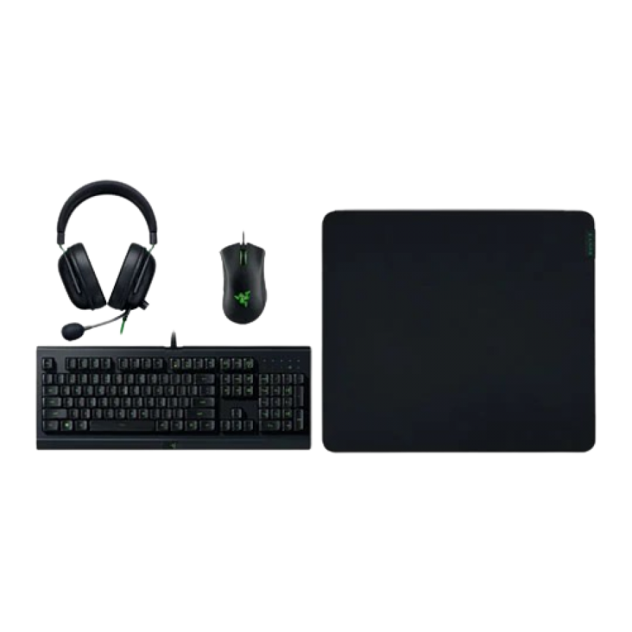 Razer Power Up 4 in 1/ V2 Cynosa Lite/ Gigantus V2 Large/DeathAdder Essential/ BlackShark V2 X/ Gaming Bundle