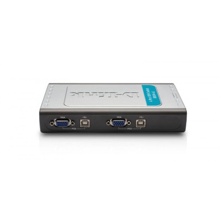 D-Link 4-Port PS/2 KVM Switch - Grey