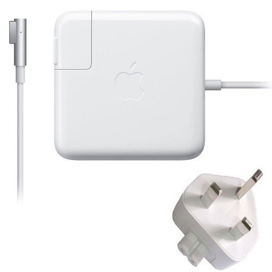 Refurbished Genuine Apple (A1330) Macbook Pro 60-Watts Magsafe Power Adapter, A - White