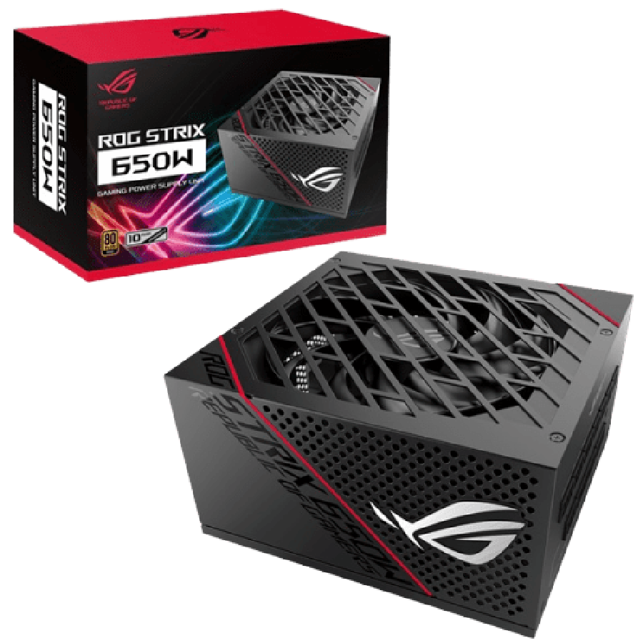 Asus 650W ROG Strix PSU, Double Ball Bearing Fan, Fully Modular, 80+ Gold, 0dB Tech