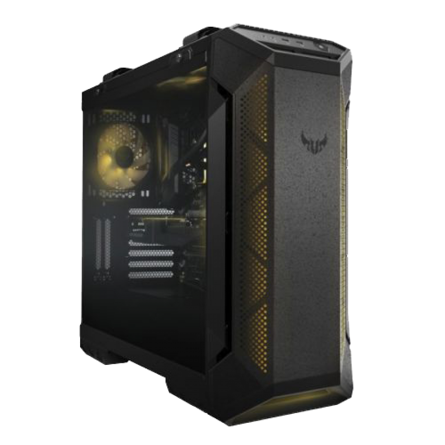 Asus TUF Gaming GT501 Gaming Case with Window, E-ATX, Tempered Smoked Glass,3  RGB Fans, Carry Handles