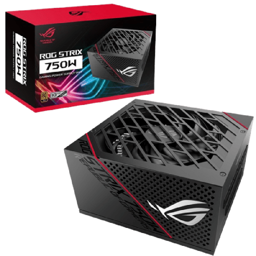 Asus 750W ROG Strix PSU, Double Ball Bearing Fan, Fully Modular, 80+ Gold, 0dB Tech