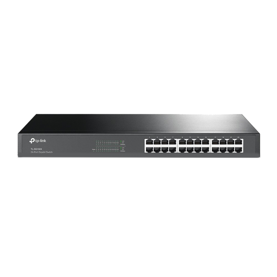 TP-Link (TL-SG1016) 16-Port Gigabit Unmanaged Rackmount Switch, Steel Case