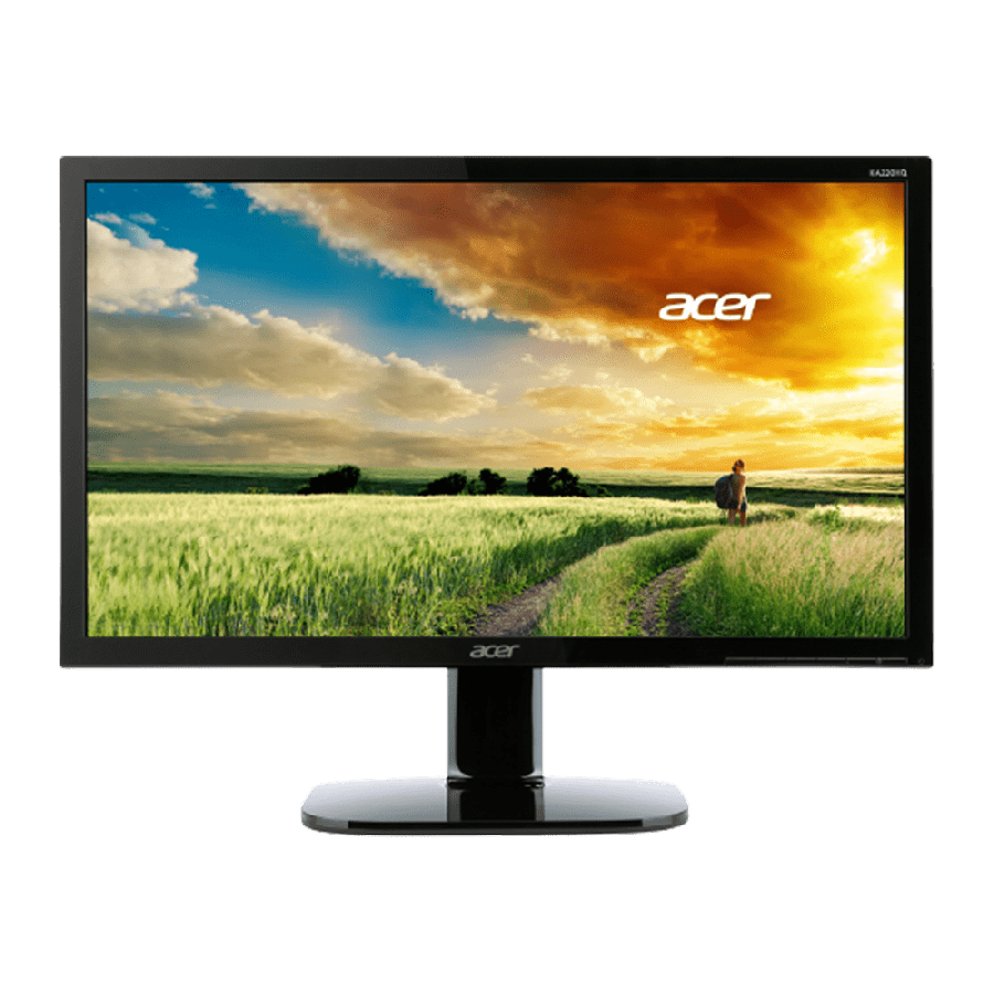 Refurbished Acer KA220HQ 21.5" Monitor / Black / FHD / TN Panel Grade A - DVI-I, HDMI, VGA