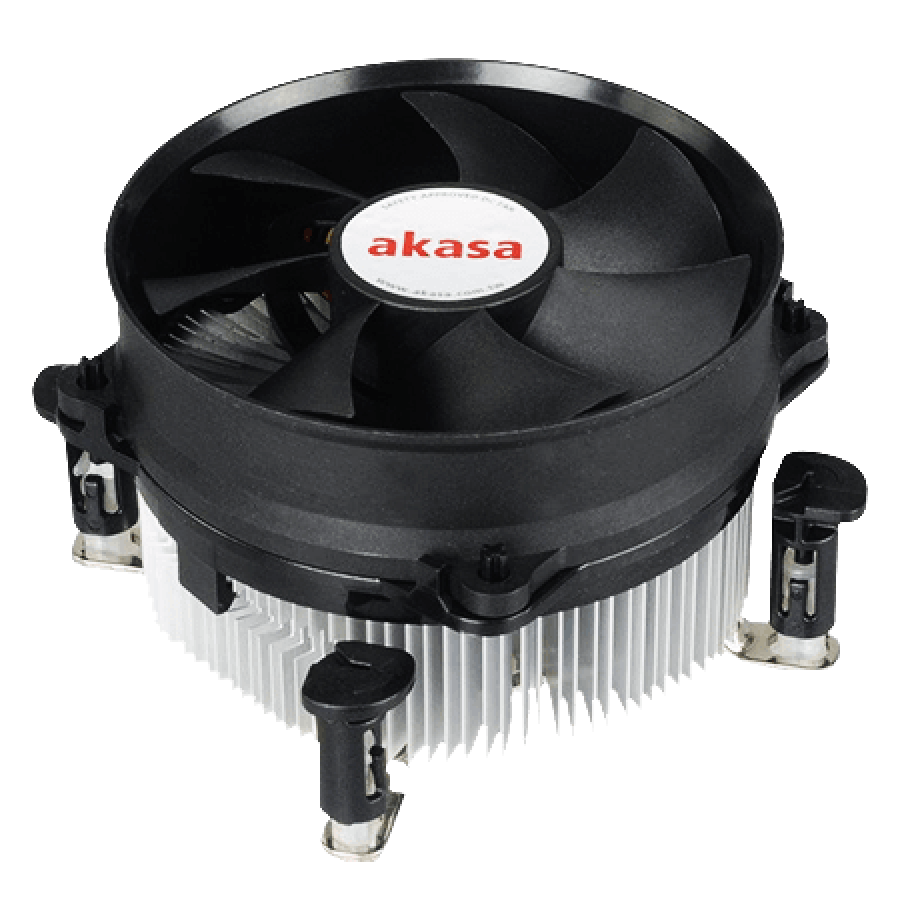 Akasa AK-959CU, 775, 1150, 1151, 1155, 1156, Sockets PWM Heatsink and Fan - Black