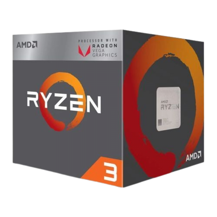 AMD Ryzen 3 3200G CPU with Wraith Stealth Cooler, Quad Core, AM4, 3.6GHz (4.0 Turbo), 65W, 12nm, 2nd Gen, VEGA 8 Graphics, Picasso
