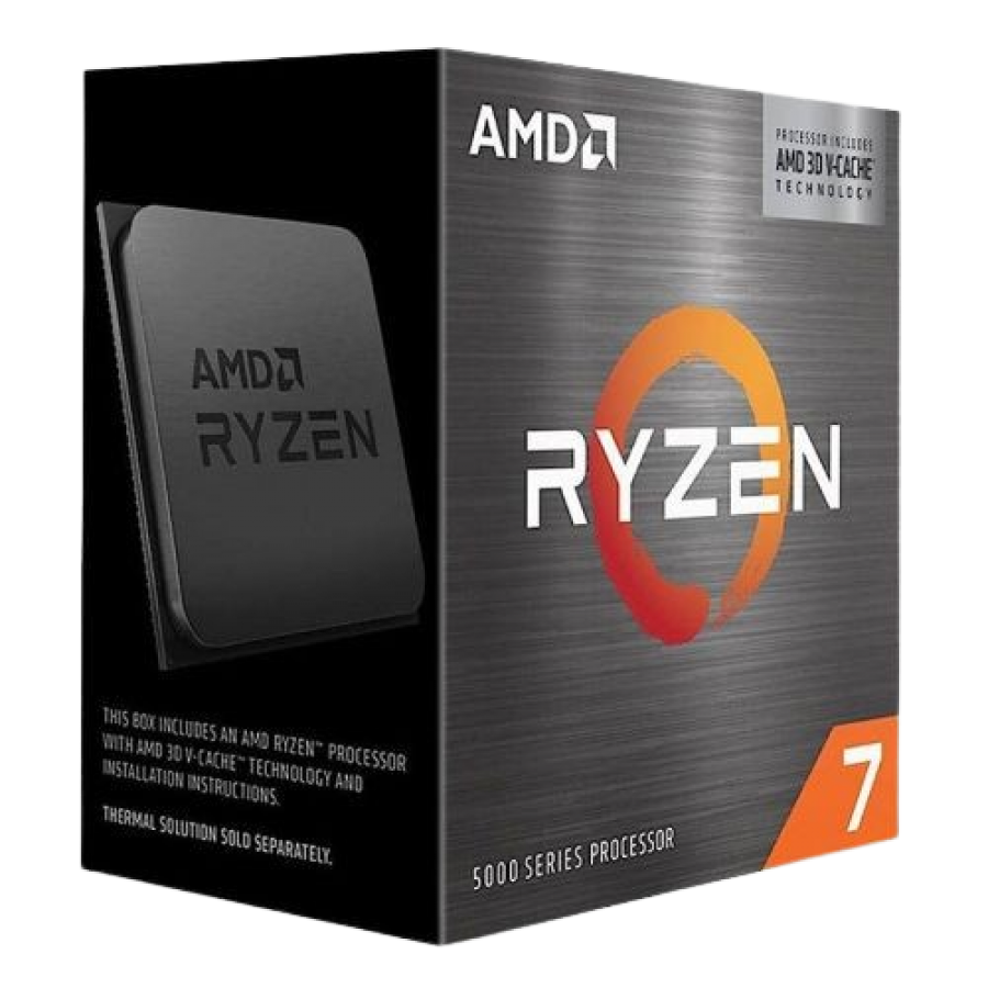 AMD Ryzen 7 5700X3D CPU, AM4, 3.0GHz (4.1 Turbo), 8-Core, 105W, 100MB Cache, 7nm, 5th Gen, No Graphics, NO HEATSINK/FAN