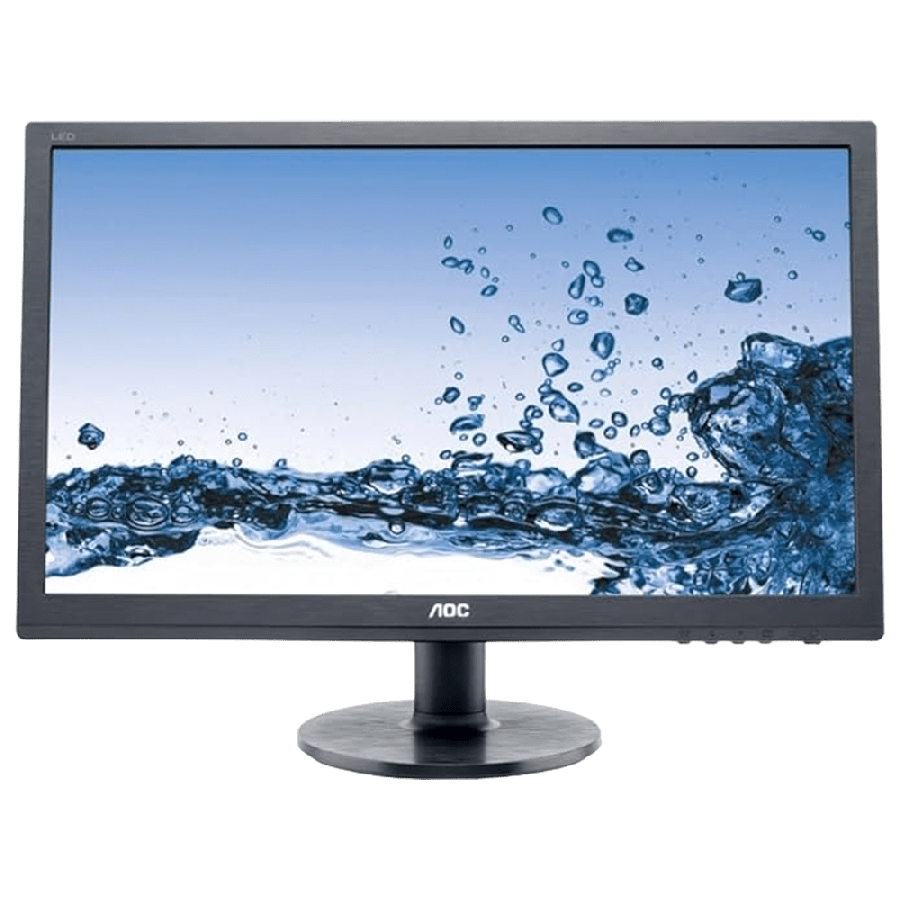 Refurbished AOC 24 inch LED Monitor/ DVI/ VGA/ Vesa E2460SD2/ Black E2460SD2