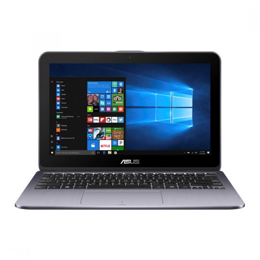 Refurbished ASUS 12” VivoBook Flip 12 Touch Screen 2 in 1 Notebook/Tablet Star Grey, A 