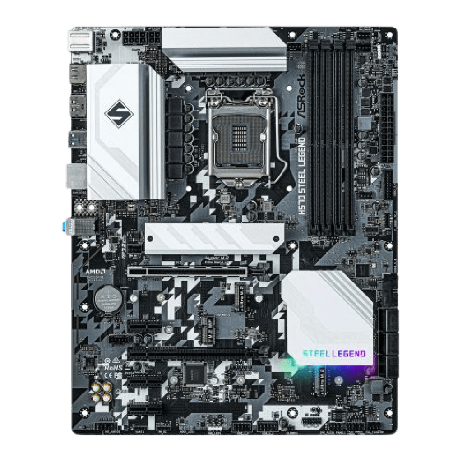 Asrock H570 STEEL LEGEND, Intel H570, 1200, ATX, 4 DDR4, XFire, HDMI, DP, 2.5G LAN, RGB, 3x M.2