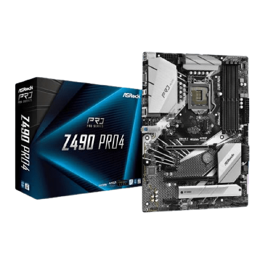 Asrock Z490 PRO4, Intel Z490, 1200, ATX, 4 DDR4, XFire, VGA, HDMI, M.2