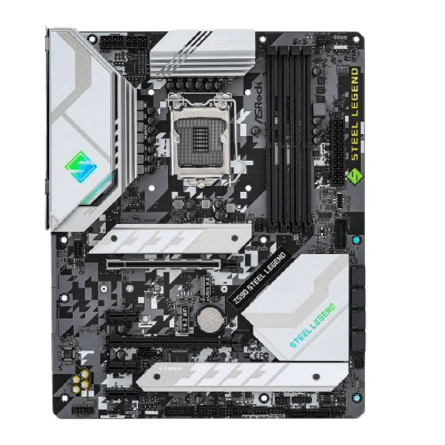 Asrock Z590 STEEL LEGEND, Intel Z590, 1200, ATX, 4 DDR4, XFire, HDMI, DP, 2.5G LAN, RGB, 3x M.2