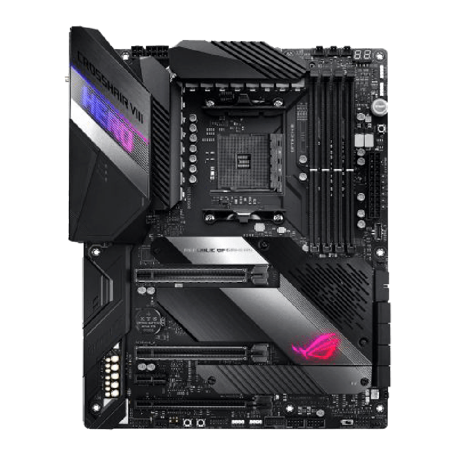 Asus ROG CROSSHAIR VIII HERO (WI-FI), AMD X570, AM4, ATX, 4 DDR4, SLI/XFire, 2.5GB LAN, PCIe4, RGB Lighting