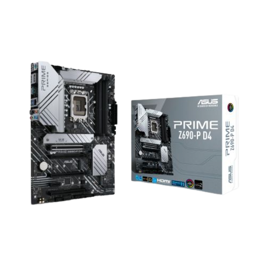Asus PRIME Z690-P D4, Intel Z690, 1700, ATX, 4 DDR4, HDMI, DP, 2.5G LAN, PCIe5, 3x M.2