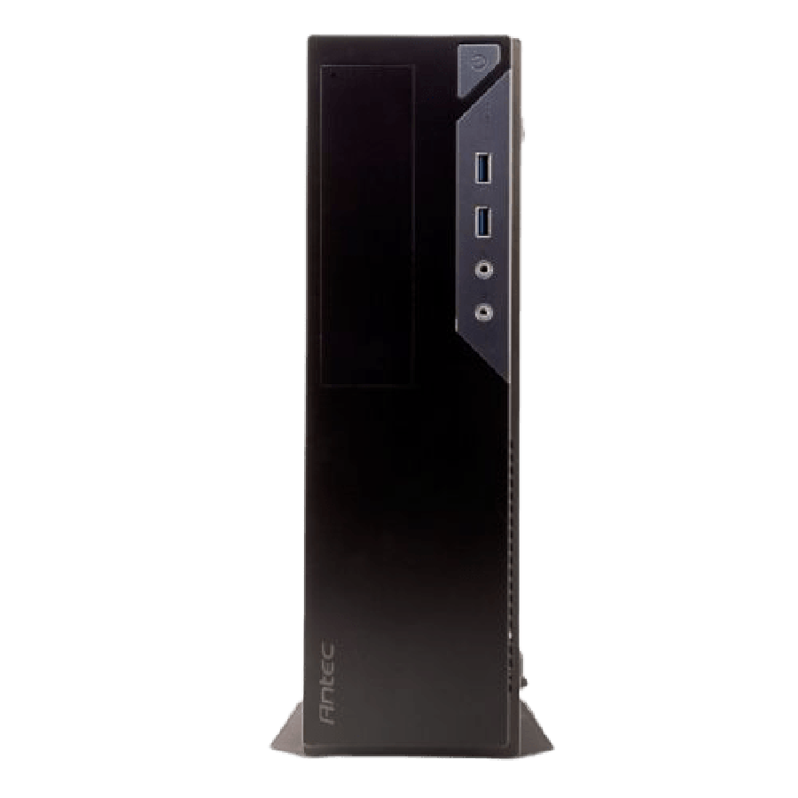 Antec VSK2000-U3 Micro ATX Slimline Desktop Case, No PSU (TFX Only), Tool-less, Black