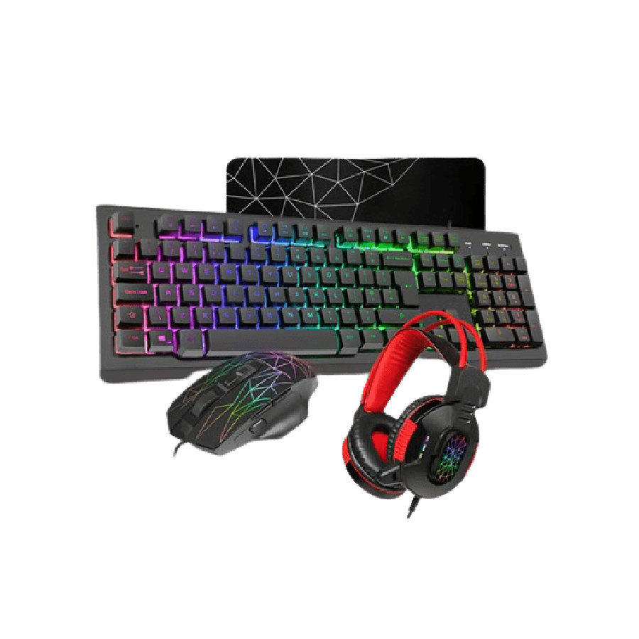 CiT Rampage USB Keyboard/ Mouse and Headset Combo/Wired Gaming Bundle