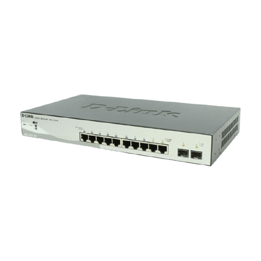 Refurbished D-Link DGS 1210 10P/ Web Smart Switch 10 Port POE Gigabit/ Network Switch + 2x SFP