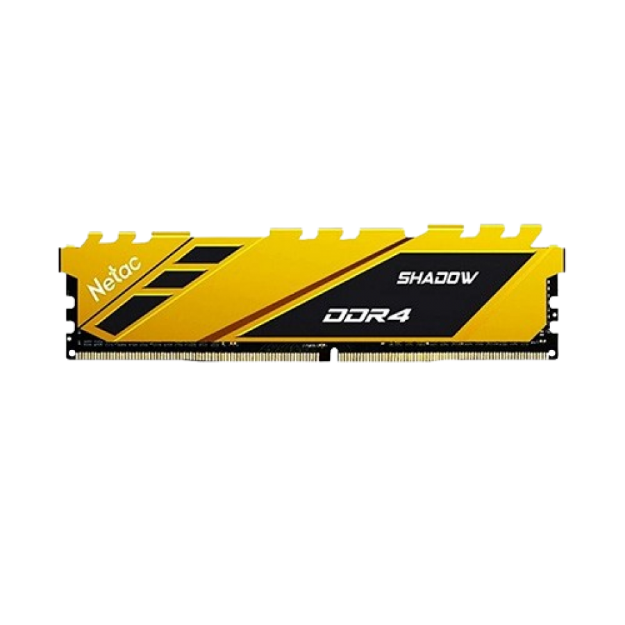Netac Shadow Yellow, 16GB, DDR4, 3200MHz (PC4-25600), CL16, DIMM Memory
