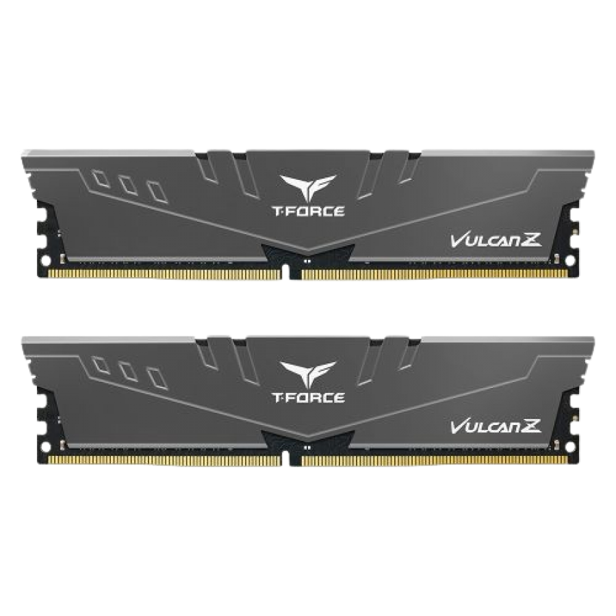 Team T-Force Vulcan Z 32GB Kit (2 x 16GB), DDR4, 3600MHz (PC4-28800), CL18, XMP 2.0, DIMM Memory, Grey