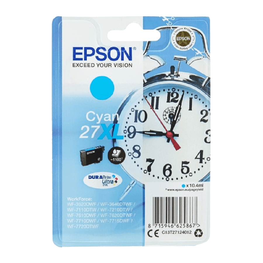 Brand New GENUINE EPSON 27XL/ Cyan Cartridge/ ORIGINAL