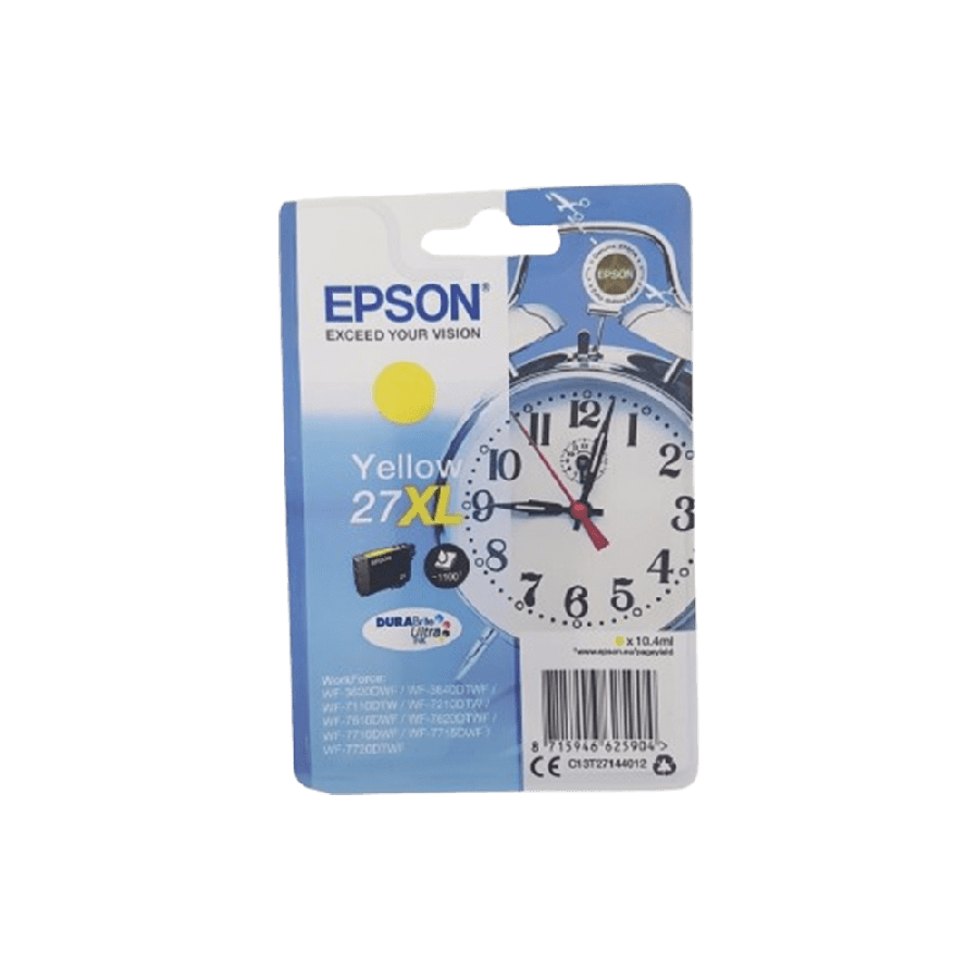 Brand New GENUINE EPSON 27XL/ Yellow cartridge/ ORIGINAL T2714/ ALARM CLOCK