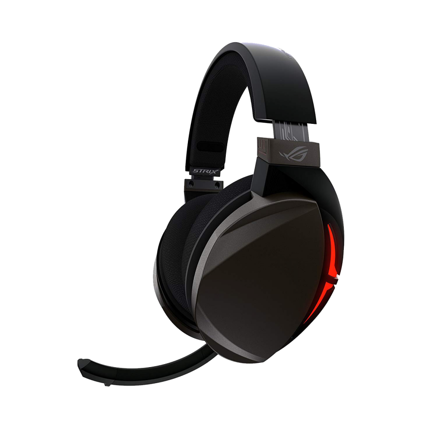 Asus ROG STRIX Fusion 300 Gaming Headset, 50mm Drivers, 7.1 Surround Sound, Boom Mic, Black & Red
