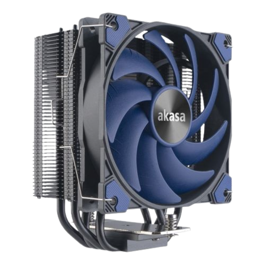 Akasa Alucia H4 Plus Heatsink & Fan, Intel & AMD Sockets, 4-Heatpipe, 12cm PWM Fan, Hydro Dynamic Bearing, 185W TDP