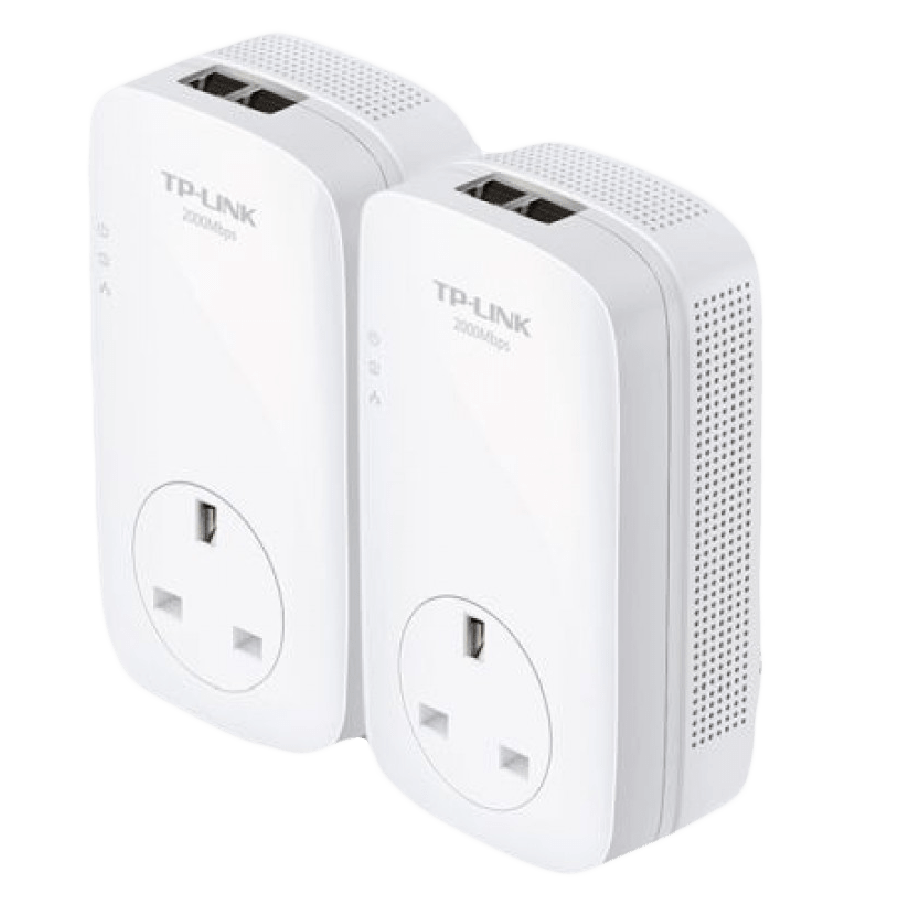 TP-LINK (TL-PA9020 KIT) AV2000 GB Powerline Adapter Kit, 2 Ports