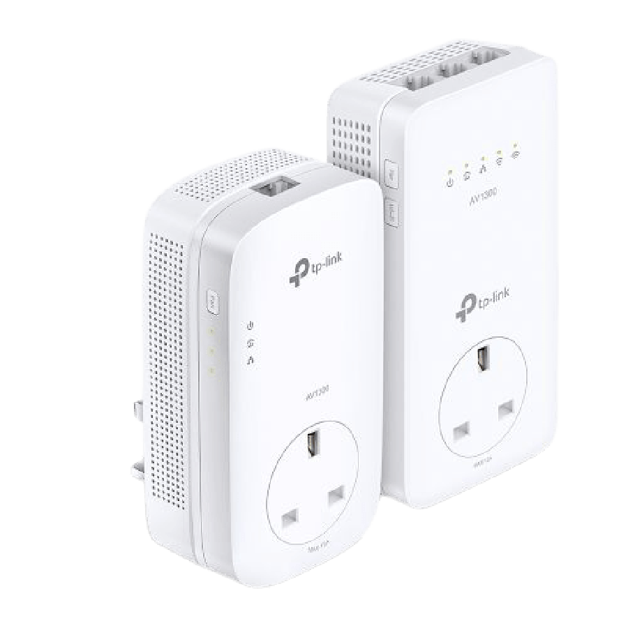 Brand New TP-LINK (TL-WPA8631P KIT) AC1200 Wireless Dual Band Powerline Adapter Kit/ AV2 1300/ AC Pass Through/ 3-Port