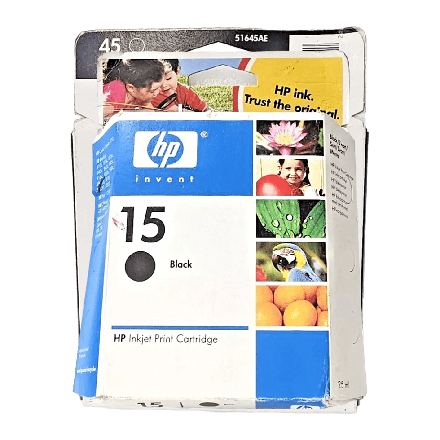 Brand New Genuine HP inkjet 15 C6615DE Ink Cartridge - Black