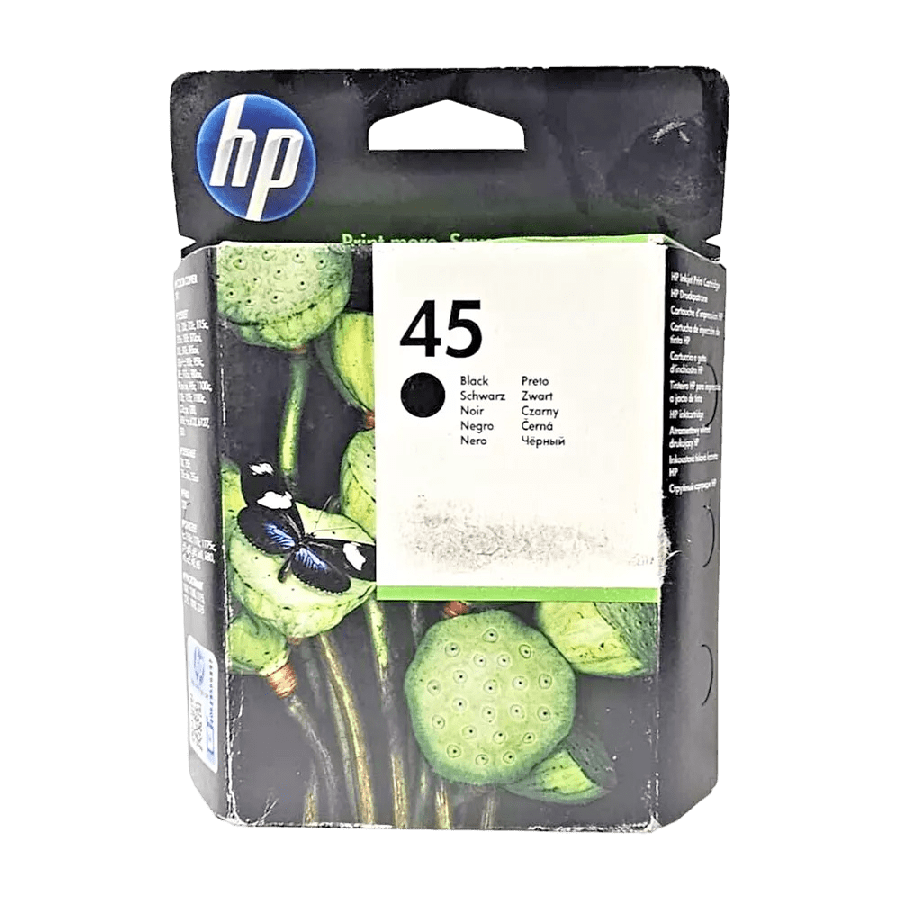 Brand New Genuine HP 45 Black Ink Cartridge 51645A