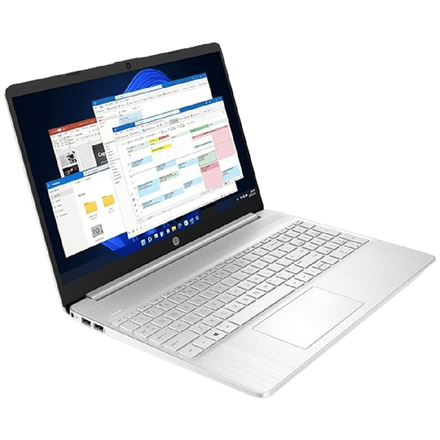 Brand New HP Laptop PC 15s-fq5021sa/ Intel Core i5-1235U Processor/ 8GB RAM/ 256GB SSD/ Intel UHD Graphics/ 15.6 inch Full HD 16:9 display/ Windows 11 Home/ Natural Silver