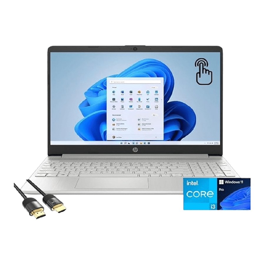 Brand New HP Laptop for Business & Student/ 15.6" HD Touch Display/ 12th Gen Intel Core i3-1215U/ 32GB RAM/ 1TB PCIe SSD/ Keypad/ USB-C/ SD Card Reader/ Webcam/ PDG HDMI Cable/ US Version KB/ Win 11 Pro