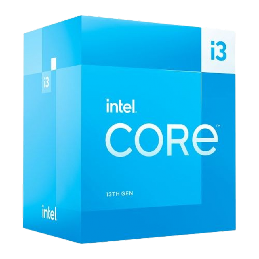 Intel Core i3-13100 CPU, 1700, 3.4 GHz (4.5 Turbo), Quad Core, 60W (89W Turbo), 10nm, 12MB Cache, Raptor Lake