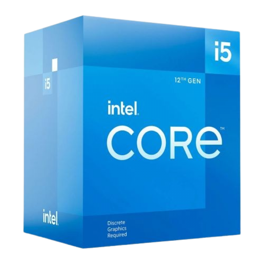 Intel Core i5-12400F CPU, 1700, 2.5 GHz (4.4 Turbo), 6-Core, 65W, 18MB Cache, Alder Lake, No Graphics