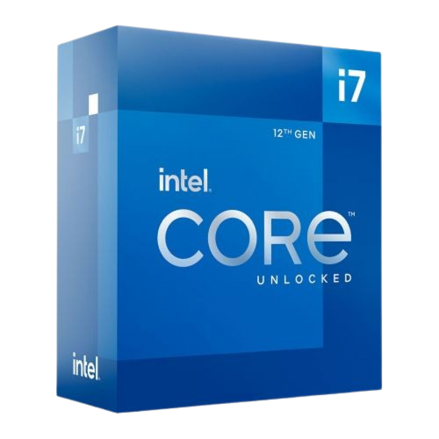 Intel Core i7-12700K CPU, 1700, 3.6 GHz (5.0 Turbo), 12-Core, 125W (190W Turbo), 10nm, 25MB Cache, Overclockable, Alder Lake, NO HEATSINK/FAN
