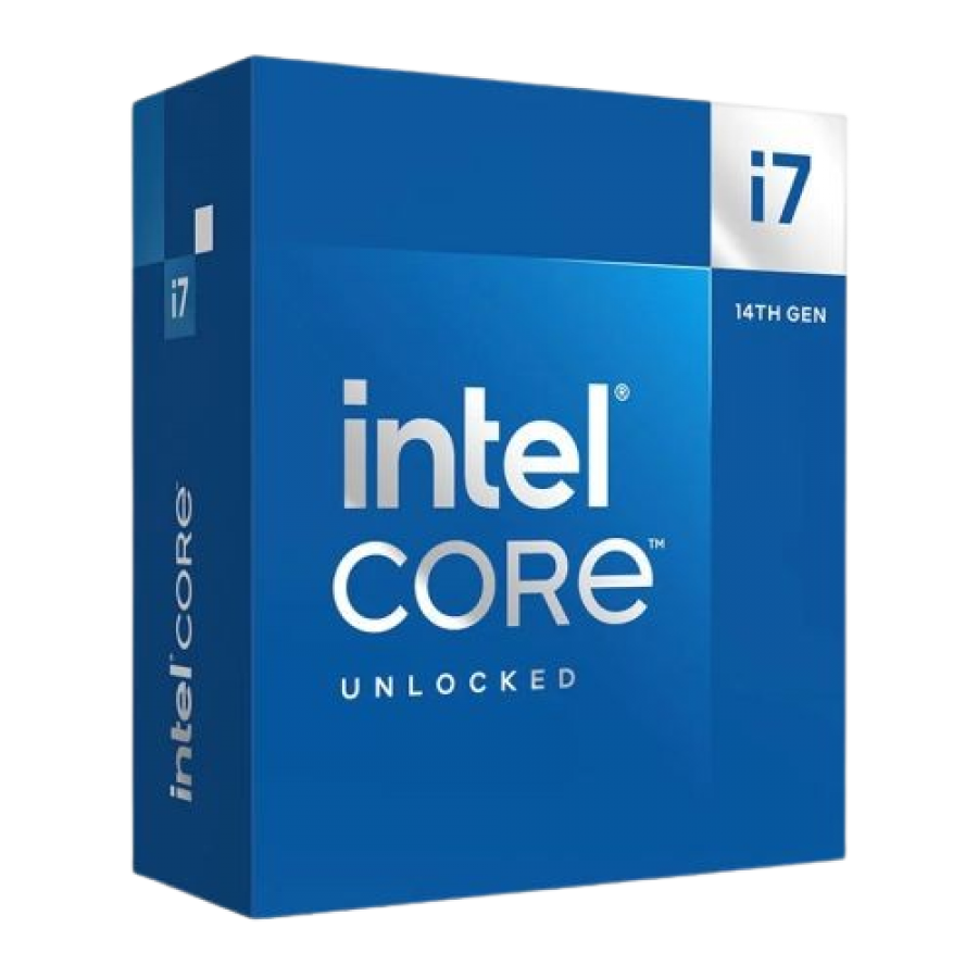 Intel Core i7-14700K CPU, 1700, 3.4 GHz (5.6 Turbo), 20-Core, 125W (253W Turbo), 10nm, 33MB Cache, Overclockable, Raptor Lake Refresh, NO HEATSINK/FAN