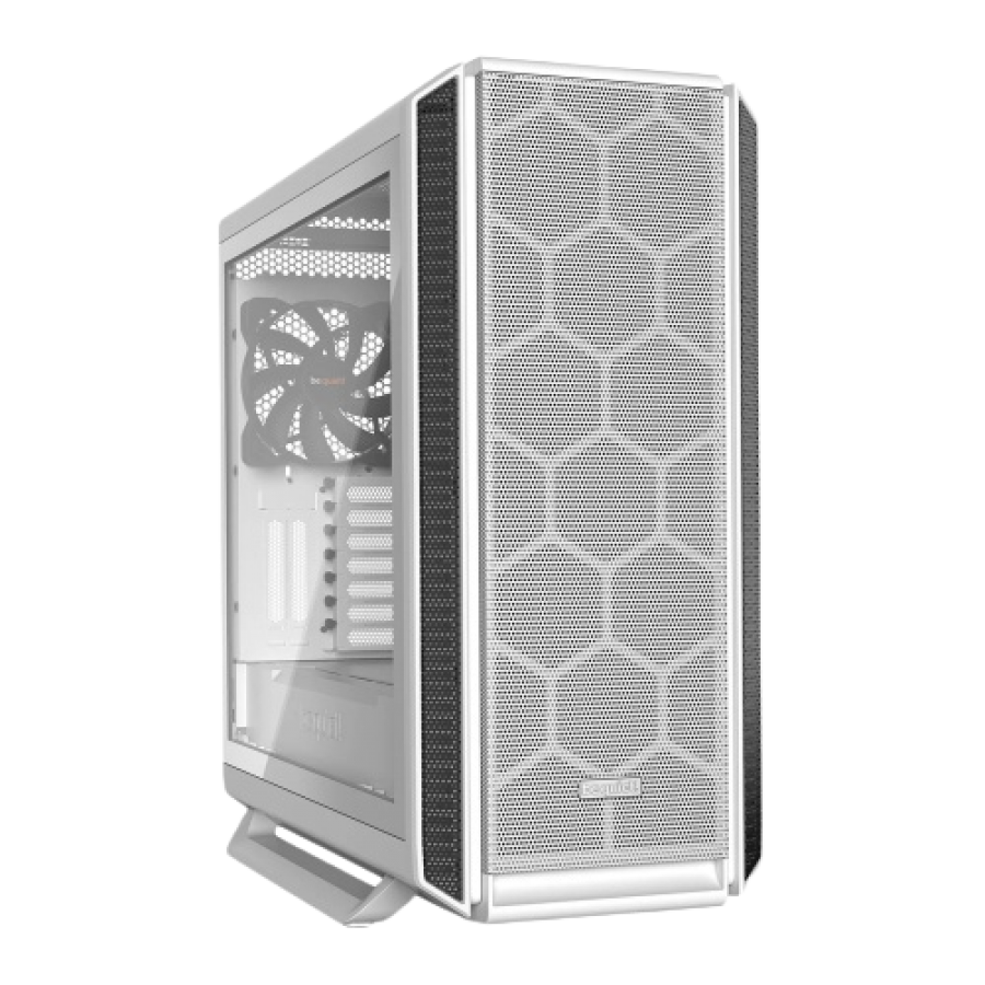 Be Quiet! Silent Base 802 Gaming Case w/ Tempered Glass Window, E-ATX, No PSU, 3 x Pure Wings 2 Fans, PSU Shroud, White