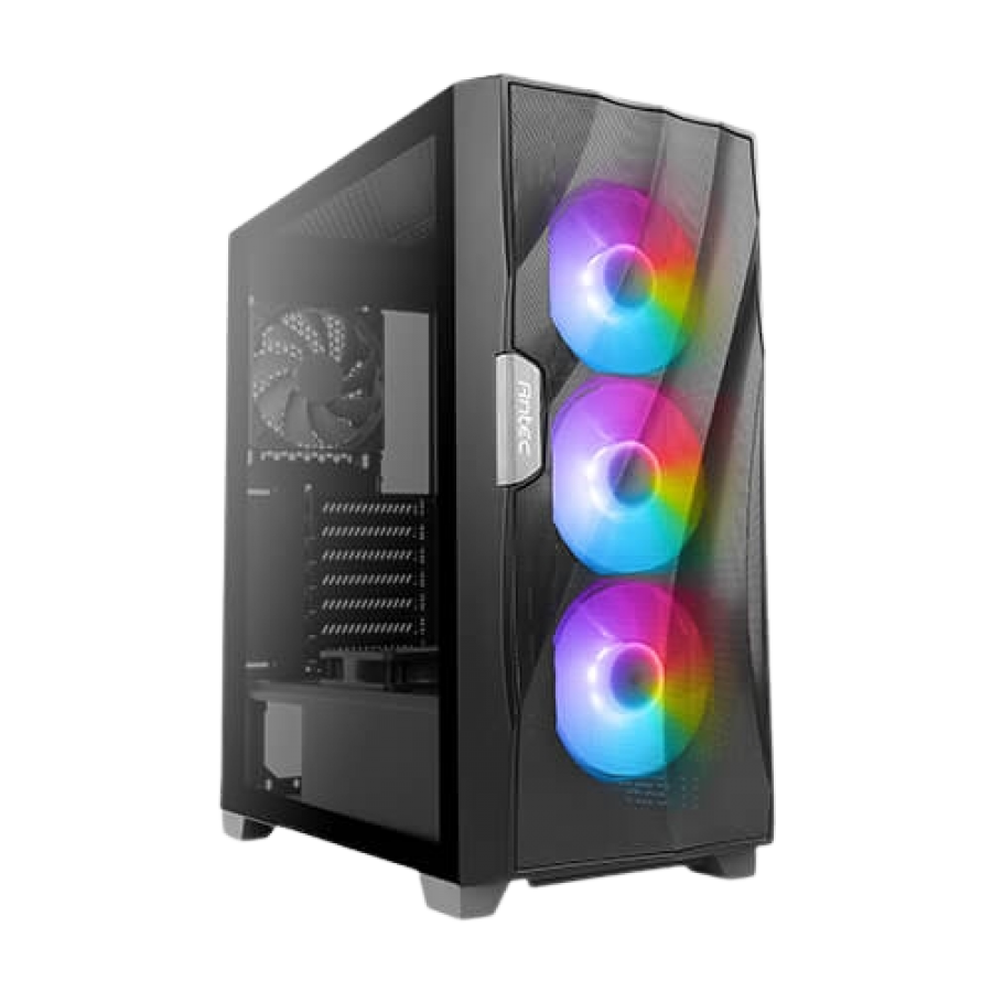 Antec DF700 FLUX RGB Gaming Case w/ Glass Window, ATX, No PSU, 5 x Fans (3 Front ARGB), Advanced Ventilation