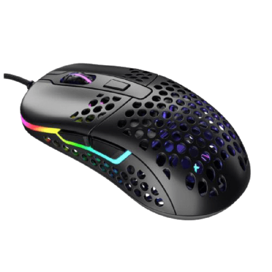 Brand New XTRFY M42 Wired Optical Ultra-Light Gaming Mouse/USB/400-16000 DPI/Omron Switches/Adjustable RGB/Modular Design/Black