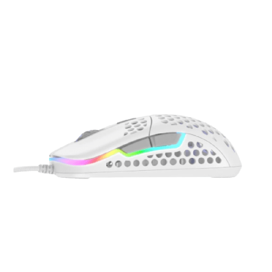 Brand New XTRFY M42 Wired Optical Ultra-Light Gaming Mouse/USB/400-16000 DPI/Omron Switches/Adjustable RGB/Modular Design/White