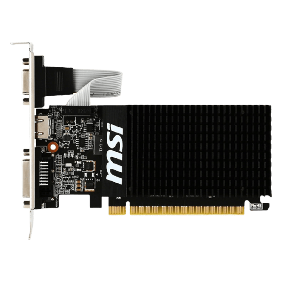 Refurbished MSI Nvidia GeForce GT 710/ 2GB/ GT 710/ 2GD3H LP/ DVI-D/ HDMI/ VGA