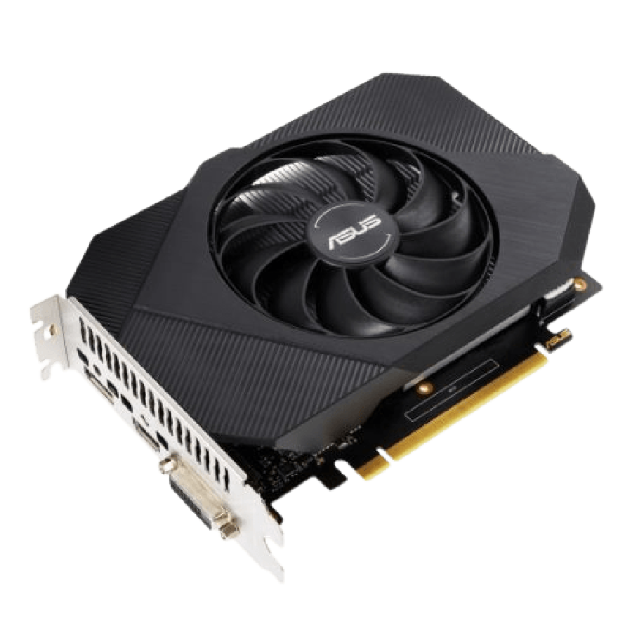 Asus Phoenix GTX1650 OC, 4GB DDR6, DVI, HDMI, DP, 1635MHz Clock, Overclocked, Compact Design