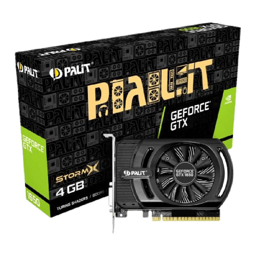 Palit GTX1650 StormX, 4GB DDR5, DVI, HDMI, 1665MHz Clock, Compact Design